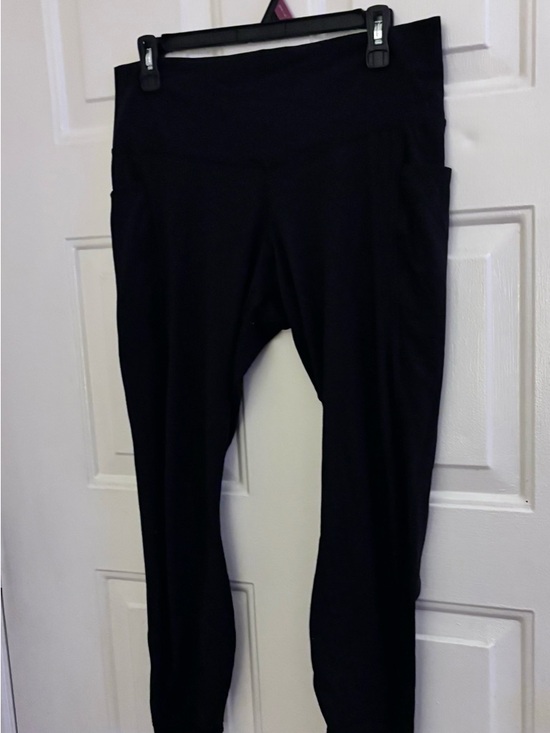 Member's Mark Pants - High-Waist Black Active Leggings with Side Pockets